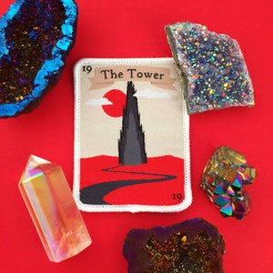 Parche termoadhesivo de la carta del Tarot de La Torre Oscura