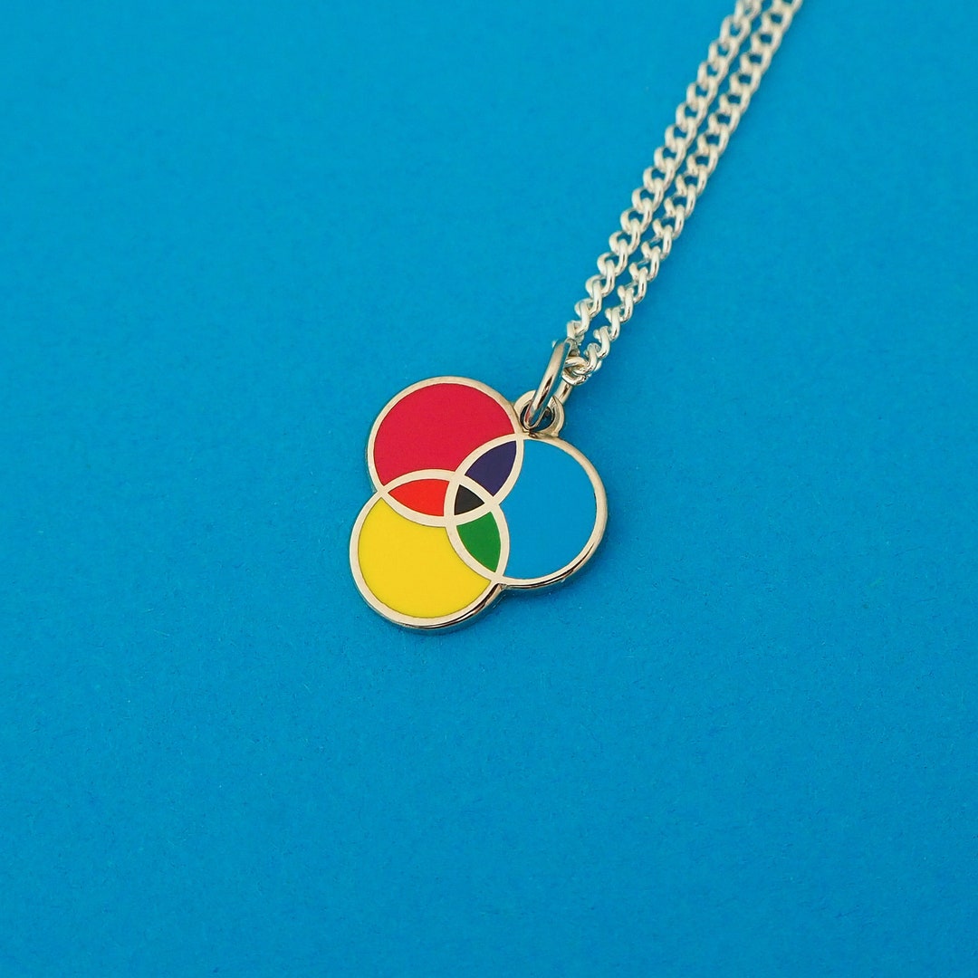 CMYK Charm Necklace Charm Jewellery Etsy