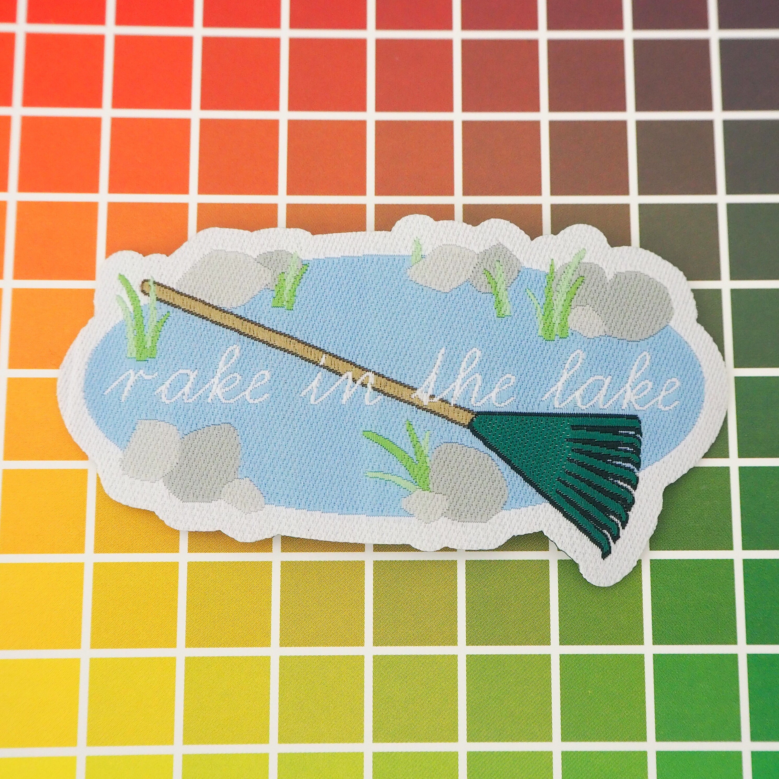 Rake In The Lake Iron On Patch Untitled Goose Game Honk Etsy