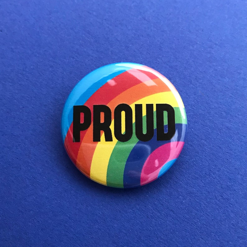 Tondiamo 300 Pieces 20 Styles LQBTQ Pride Rainbow Button Pins 1 Inch