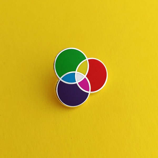 RGB Enamel Lapel Pin - Designer Pin Badge