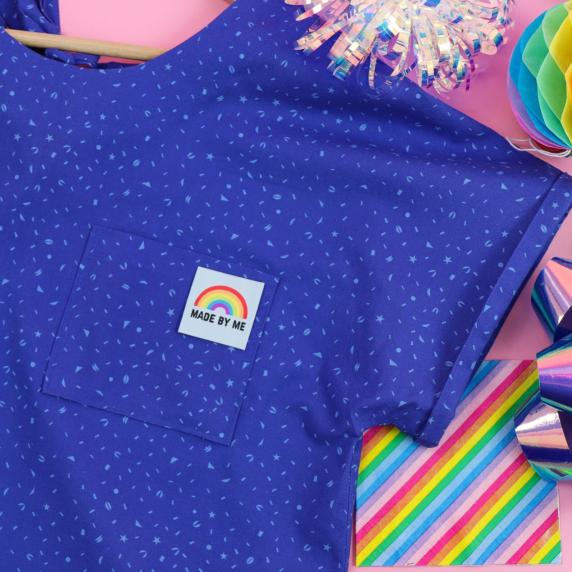 Made By Me Rainbow Clothing Label Etsy