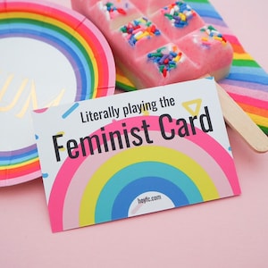 Feministische Karten - Feministische Visitenkarte