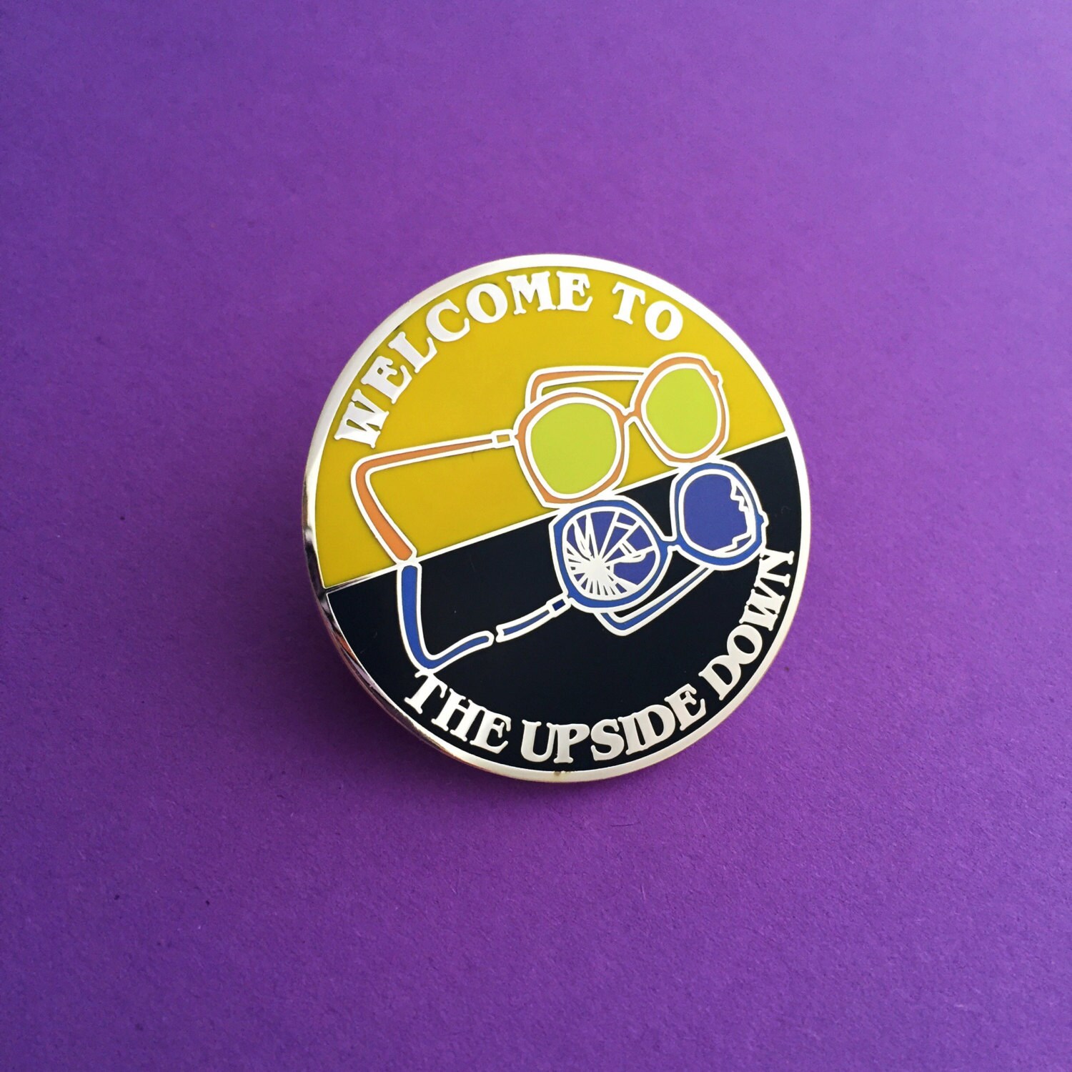 Welcome To The Upside Down - Enamel Lapel Pin Badge