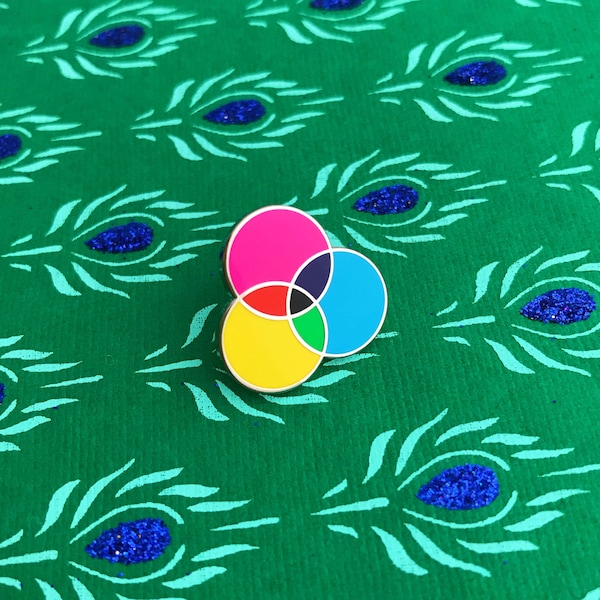 Badge en émail CMJN - Épinglette de créateur