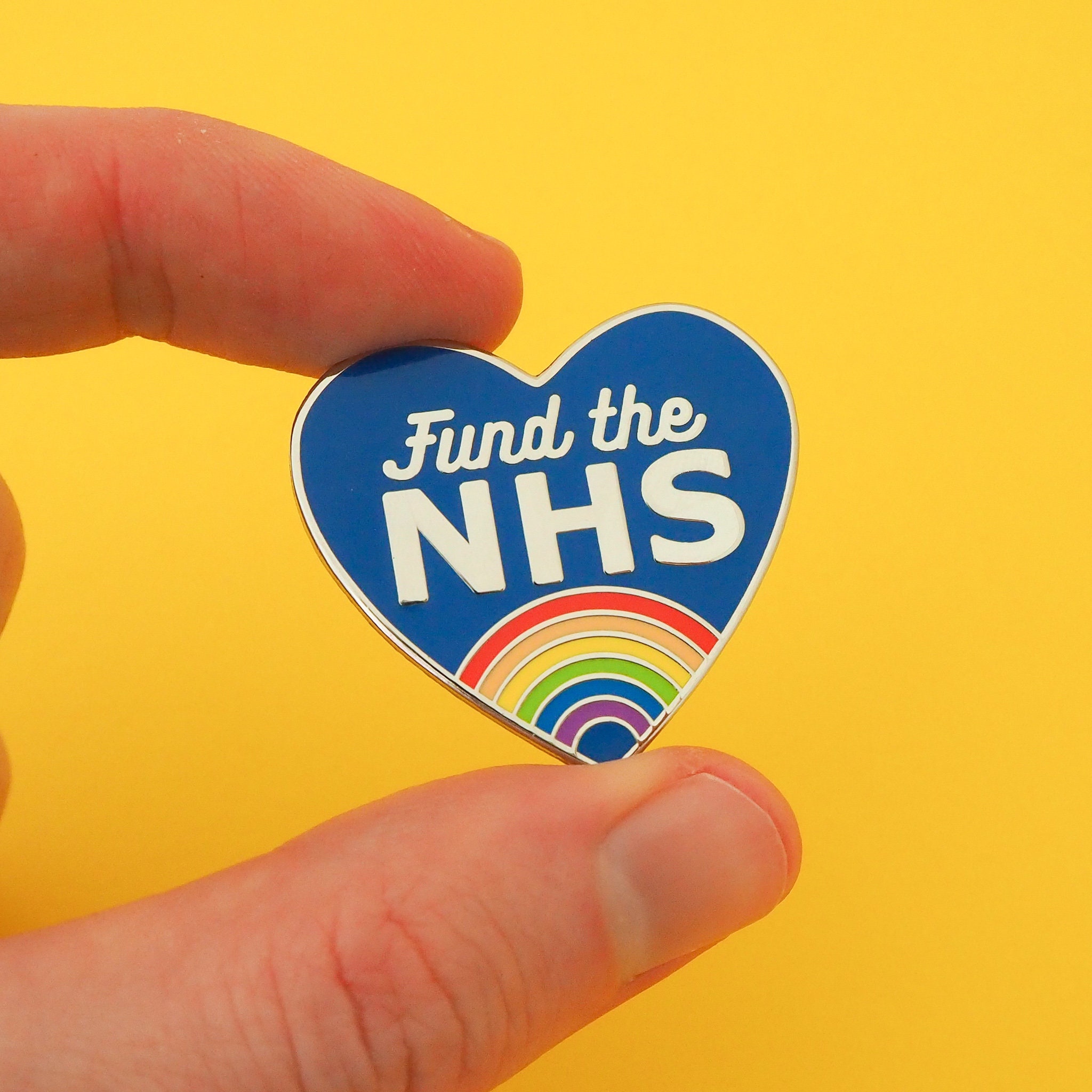 Fund the NHS Enamel Pin Badge Lapel Pin Etsy UK