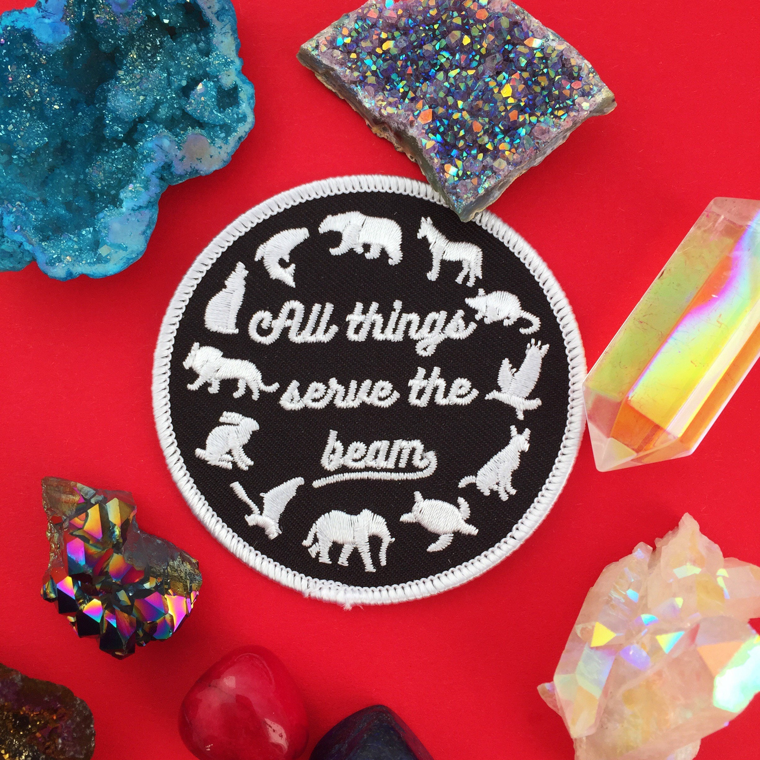 All Things Serve The Beam Iron On Patch
