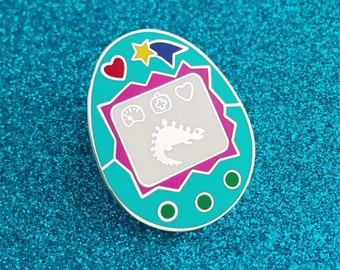 Virtual Pet Enamel Lapel Pin Badge - Tamagotchi