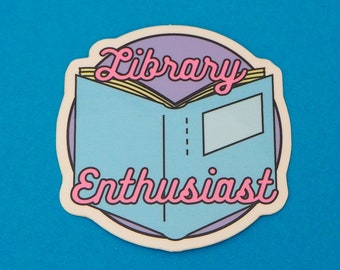 Library Enthusiast - Vinyl Sticker