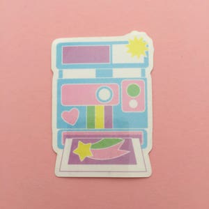 Pastel Camera Vinyl Sticker