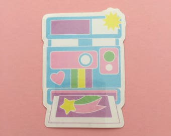 Pastel Camera Vinyl Sticker