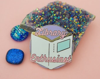 Bibliotheekliefhebber - Emaille pin