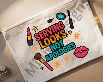 Conception amusante de trousse de maquillage PNG | Trousse à maquillage impertinente (téléchargement numérique)