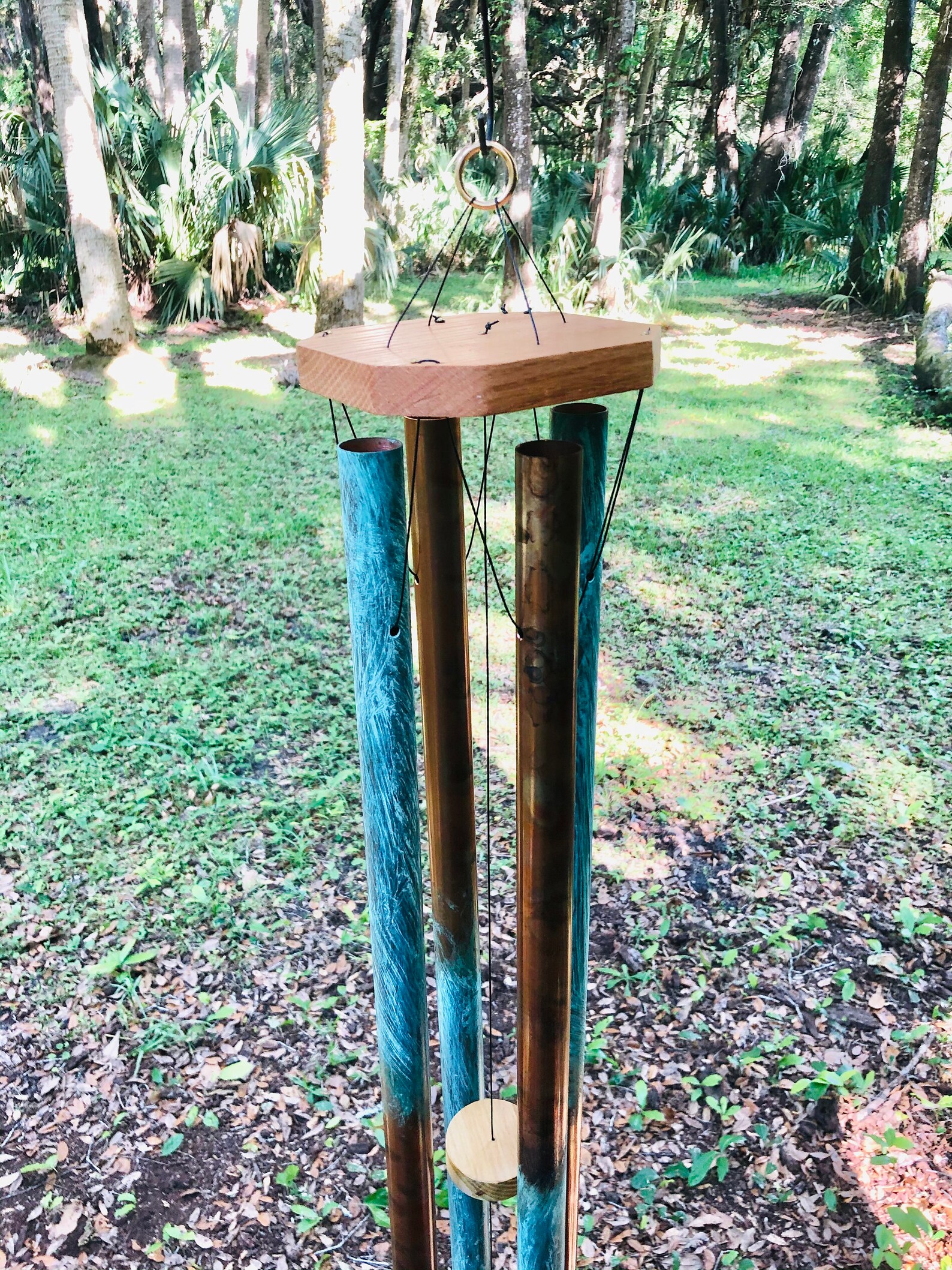 Grand Cathedral 4 copper pipe wind Chime. Hear and See Etsy