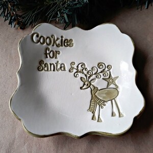 Cookies for Santa Christmas Ceramic Plate Trinket Dishes    Wholesale  available