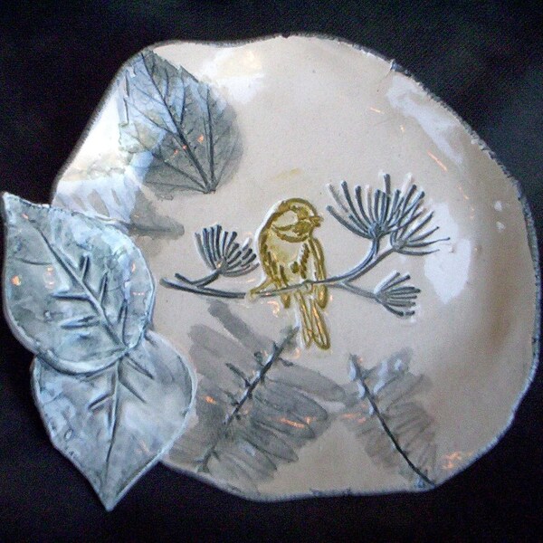 Golden Bird Trinket Dish