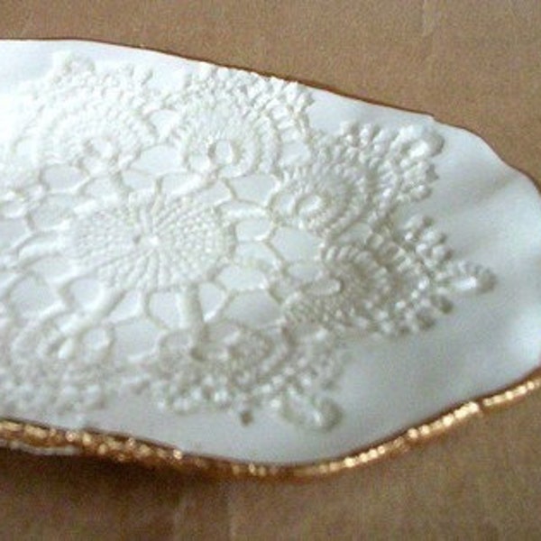 Ceramic Lace handmade pottery Bowl