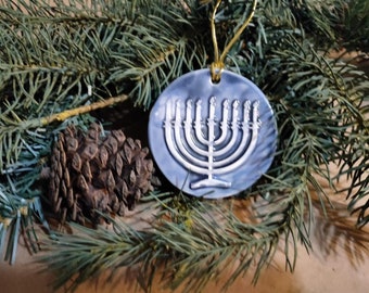 Ceramic Chanukah Ornament