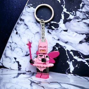 3D Fairy Superhero Mini Figure Keychain, Personalized Backpack Accessory, Gifts For Him, Keychain Accessories Fairy Batman