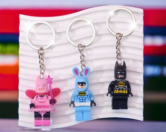 Superhero Keychain Figures - Pocket-Sized Hero Charms - Fun Accessory for Keys & Bags - Unique Mother's Day Gift