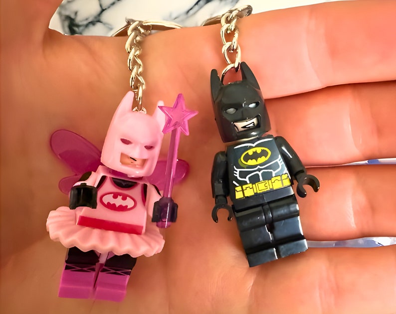 3D Fairy Superhero Mini Figure Keychain, Personalized Backpack Accessory, Gifts For Him, Keychain Accessories Bild 1