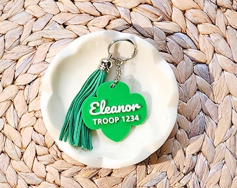 Llavero o colgante para bolso Scout: nombre y número personalizados / Llaveros personalizados al por mayor