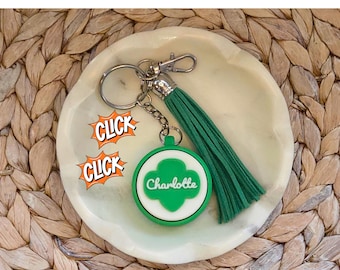 Llavero Scout Fidget: Nombre personalizado o número de tropa / Llavero personalizado al por mayor