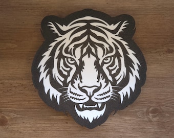 Lámpara de mascota tigre: lámpara de pared que cambia de color