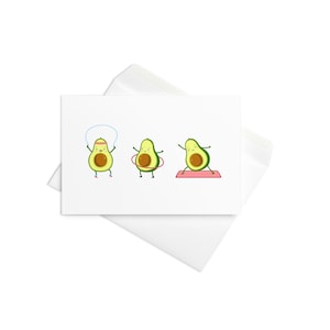 ÜBUNG Avocados Grußkarte innen leer