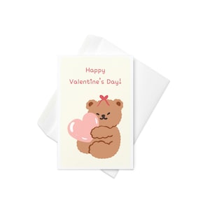 Dulce tarjeta coreana para el día de San Valentín