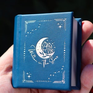 Boîte à bagues livre céleste, boîte à bijoux en forme de livre, boîte à bagues de fiançailles, porte alliance, cadeau livresque, livre Velaris, cadeau inspiré de l'acotar