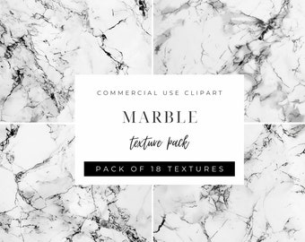 Modern Marble Collection: White & Grey Textures INSTANT DOWNLOAD Monochrome Pattern, Veins, Digital Backgrounds, Clipart, Commercial Use