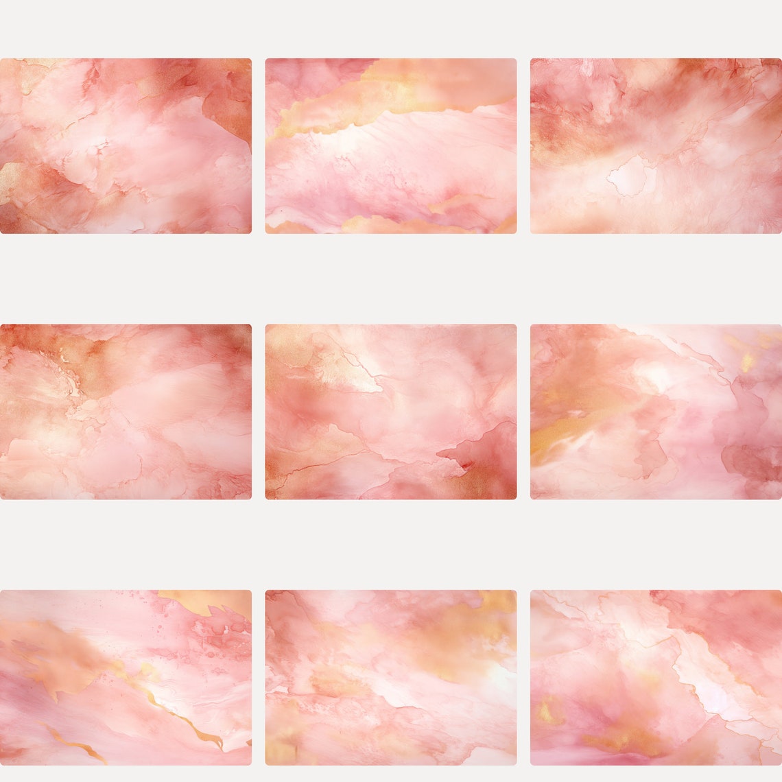 Rose Gold Watercolor Texture INSTANT DOWNLOAD Watercolor Backgrounds in ...