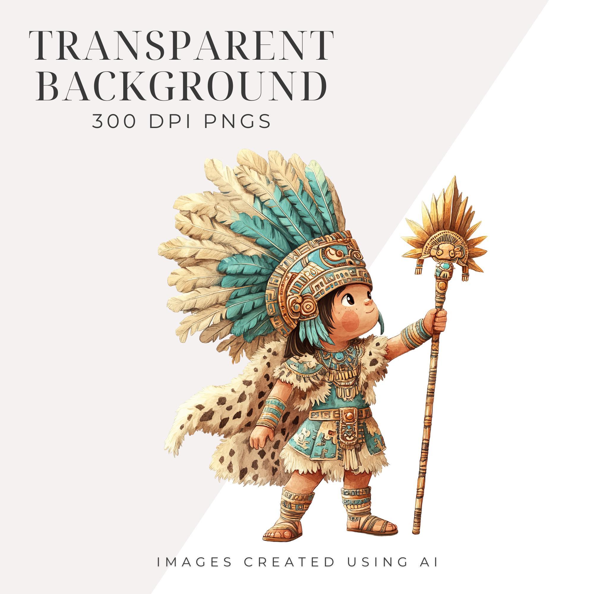 Cute Mayan & Aztec Civilization Clipart, Instant Download, Ancient ...
