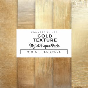 Papel digital com textura de folha de ouro, download instantâneo, fundos luxuosos, fundos metálicos escovados para casamentos, branding, convites e artesanato