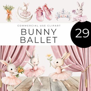 Hase Hausschuhe Aquarell Clipart, Instant Download, niedliche Tiere Ballett & Kaninchen Tanz Illustrationen für Kinder, Kinderzimmer Dekor, Scrapbooking