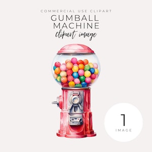 Gumball Machine illustraties INSTANT DOWNLOAD Gumball Machine snoep illustratie, land van snoep afbeeldingen, commercieel gebruik, transparante png
