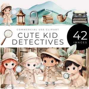 Kinder Detektiv Clipart, sofortiger Download, Mystery Party PNG, Spion-Werkzeuge, Spionage-Werkzeuge, Spionage-Werkzeuge, Spionage-Werkzeuge, Spionage-Werkzeuge, Bücher, Bibliothek & Hintergründe Kunst