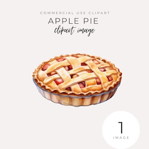 Apple Pie Clipart DOWNLOAD INSTANTÂNEO Perfeito para convites de chá de bebê Cutie Pie, decoração rústica com tema de outono, criação de cartões, scrapbooking, itens efêmeros