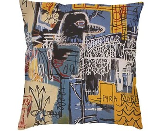 Basquiats New York Street Art Cushion Cover 45x45 cm Soft Modern Throw Pillow Case Home Decoration Salon Sofa Pillowcase