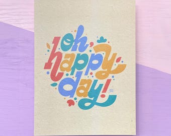 Oh Happy Day Art Print - Etsy
