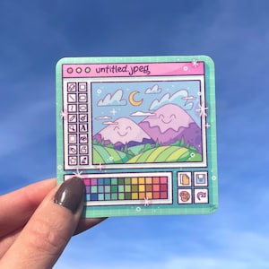 Pixelkonstillustration – Retro Microsoft Paint-stil, söt och nyckfull digital konst