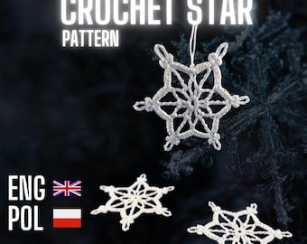 Crochet star PATTERN & Tutorial