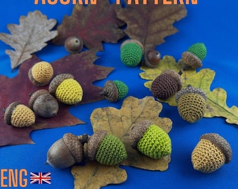 Crochet Pattern: Acorn English / Polish tutorial