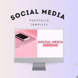 Social Media Manager Portfolio Template | Portfolio Template for Social Media Manager | Canva Template | Custom Portfolio