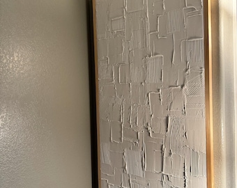 Ingelijste muurkunst met structuur