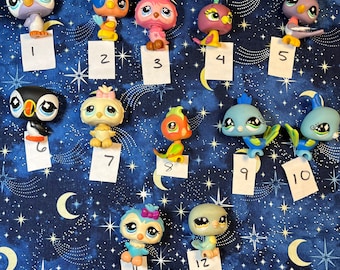 LPS Littlest Pet Shop Figure Pick Your Own Pick A Pet Birds Puffins Owls Parrots Penguins