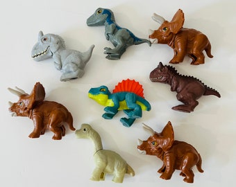 Jurassic Lotto di dinosauri Action Figure e giocattoli T-Rex Carnotaurus Dino