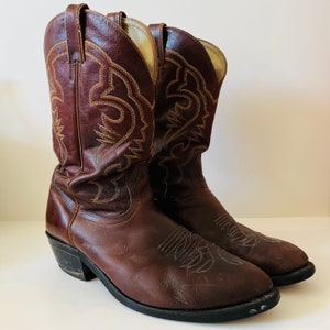 Boulet cowboy western boots made in canada - Etsy 日本