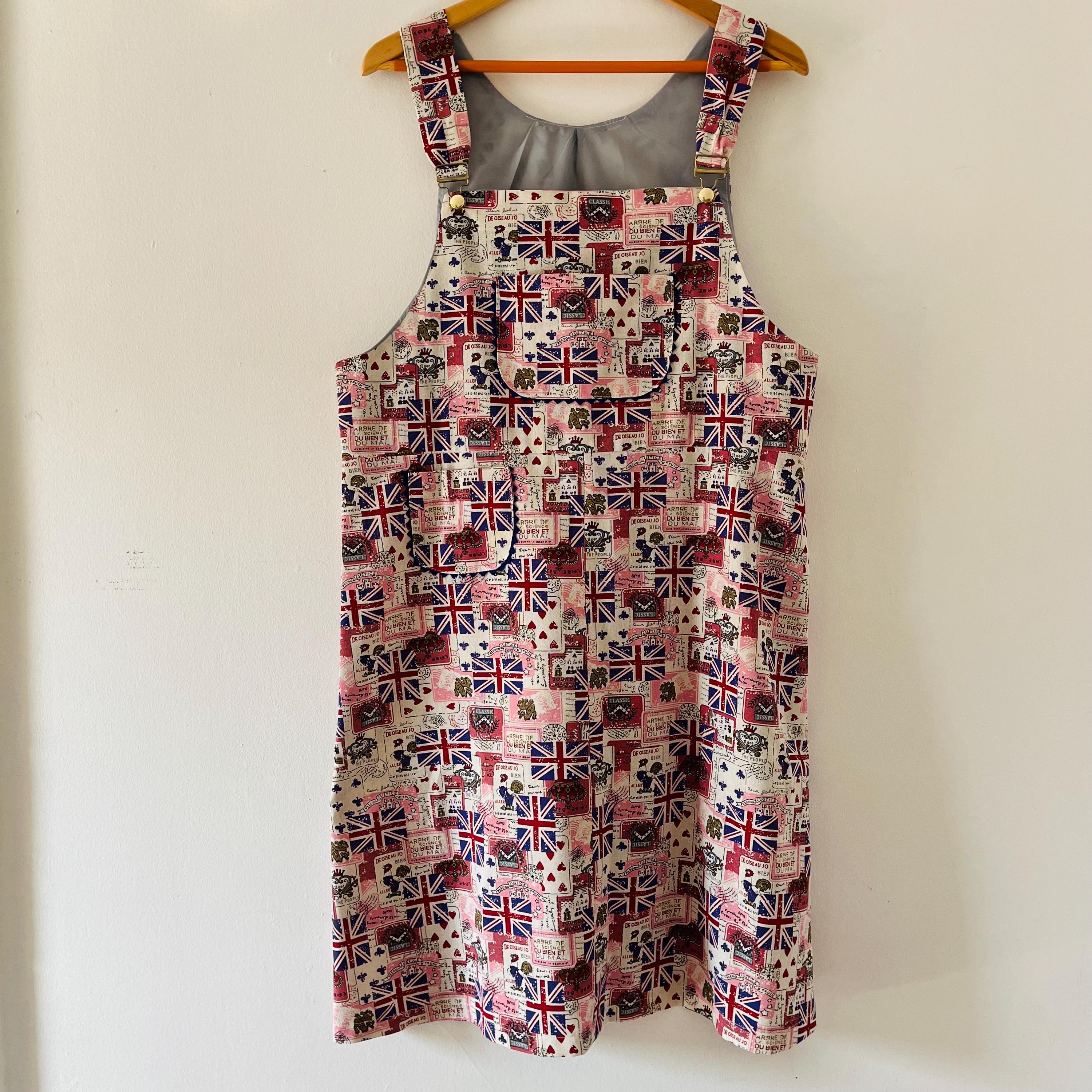 90s overall dress Lana Roux 90s Retro Dungaree Utility Denim Twill Overalls Red / Large main image 1